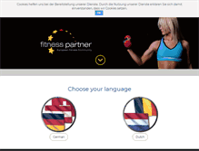 Tablet Screenshot of fitness-partner.com